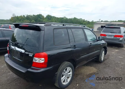 2006 Toyota Highlander Hybrid V6 z USA, uszkodzony, nr VIN JTEDW21A460013874
